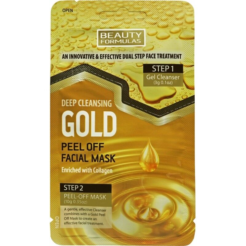 Beauty Formulas Deep Cleansing Gold Mask 10 g Ansiktsmaske