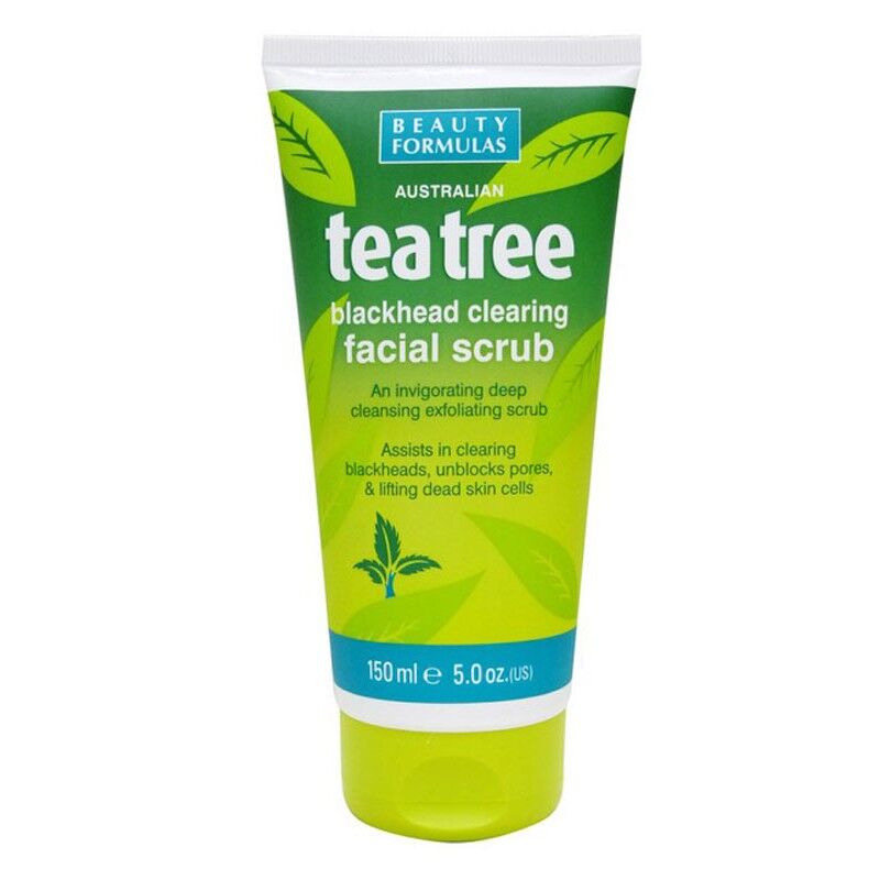 Beauty Formulas Tea Tree Blackhead Facial Scrub 150 ml Ansiktsskrubbe