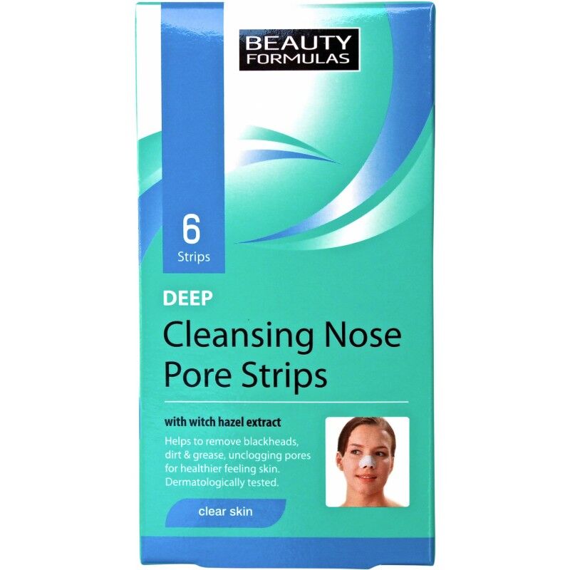 Beauty Formulas Deep Cleansing Nose Pore Strips 6 stk Ansiktsmaske