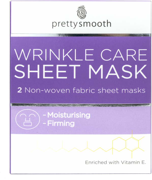 Pretty Smooth Wrinkle Care Sheet Mask 2 stk Ansiktsmaske