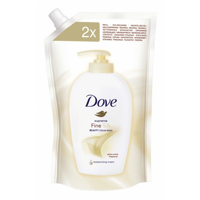 Dove Supreme Fine Silk Beauty Cream Wash Refill 500 ml Håndsåpe
