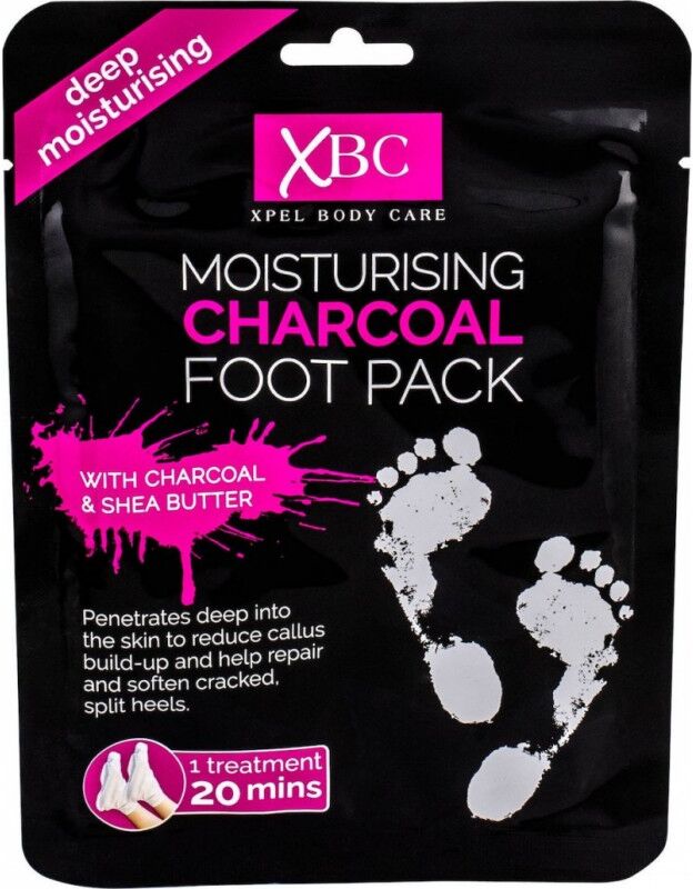 XBC Moisturising Charcoal Foot Pack 1 par Fotmaske