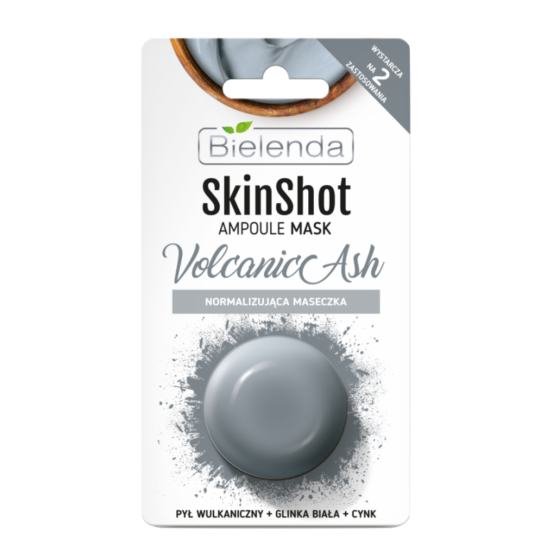 Bielenda Skin Shot Volcanic Ash Normalizing Mask 8 g Ansiktsmaske