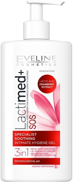 Eveline Lactimed+ SOS Cranberry Intimate Hygiene Gel 250 ml Intimpleie