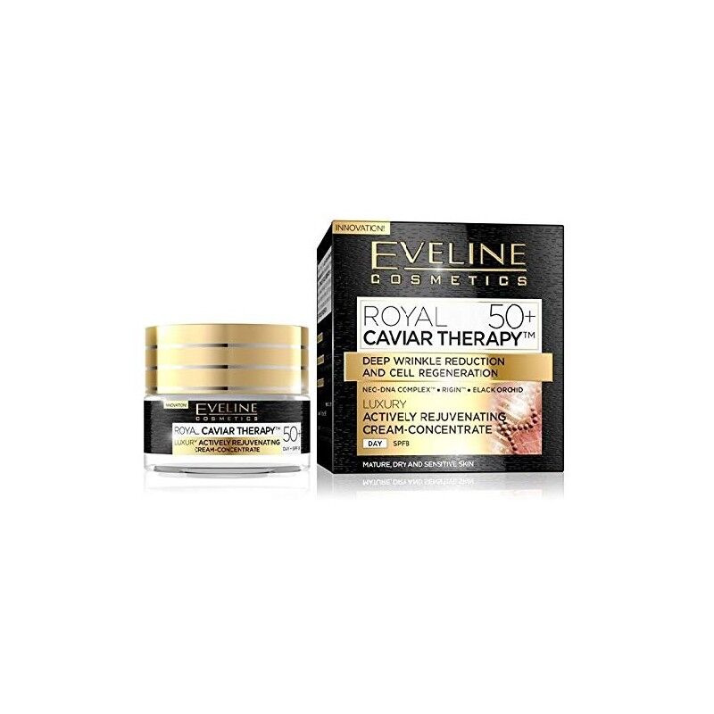 Eveline Royal Caviar Therapy Rejuvenating Day Cream 50+ SPF8 50 ml Dagkrem