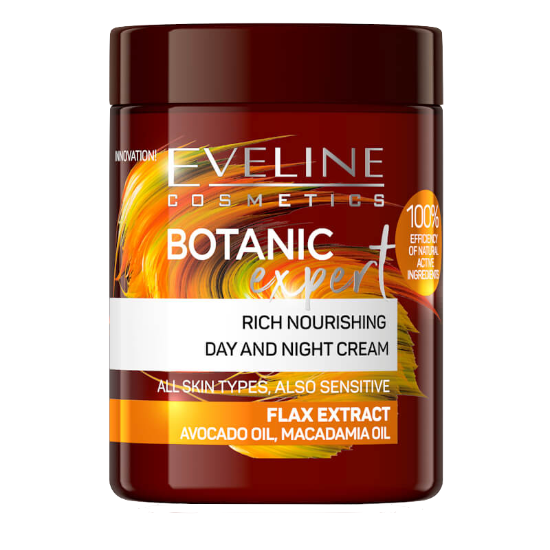 Eveline Botanic Expert Nourishing Flax Extract Day & Night Cream 100 ml Ansiktskrem