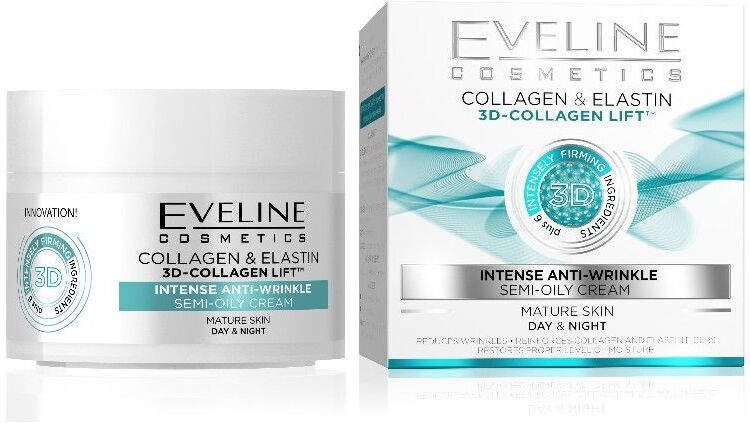 Eveline 3D-Collagen Lift Intense Anti-Wrinkle Cream 50 ml Ansiktskrem