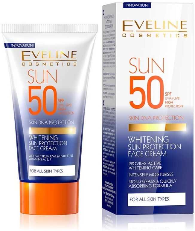 Eveline Whitening Sun Protection Face Cream SPF50 50 ml Solkrem