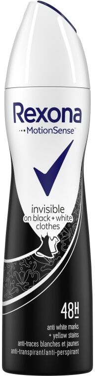 Rexona Women Invisible Black & White On Clothes Deospray 150 ml Deodorant