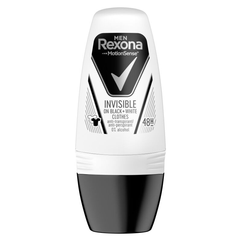 Rexona Men Invisible Black & White Roll On 50 ml Deodorant