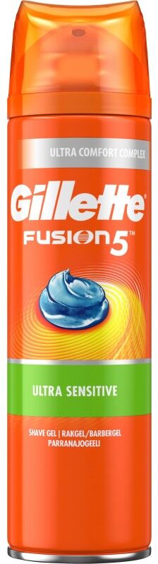 Gillette Fusion 5 Ultra Sensitive Shaving Gel 200 ml Barberingsgel