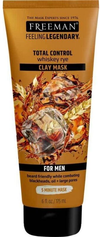 Freeman Men Total Control Whiskey Eye Clay Mask 175 ml Ansiktsmaske