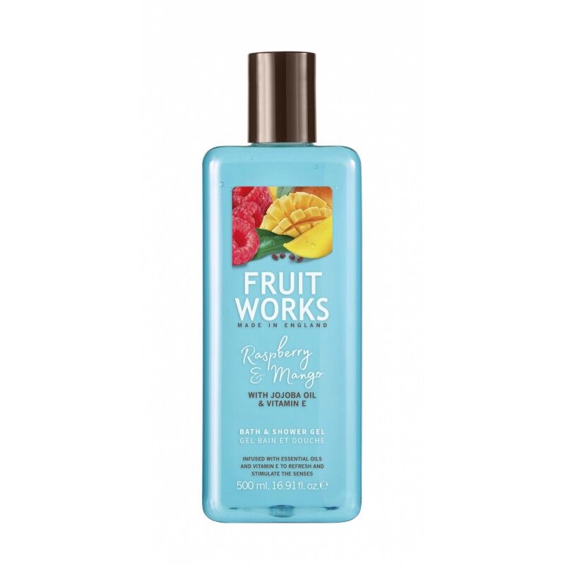 Fruit Works Raspberry & Mango Bath & Shower Gel 500 ml Dusjsåpe