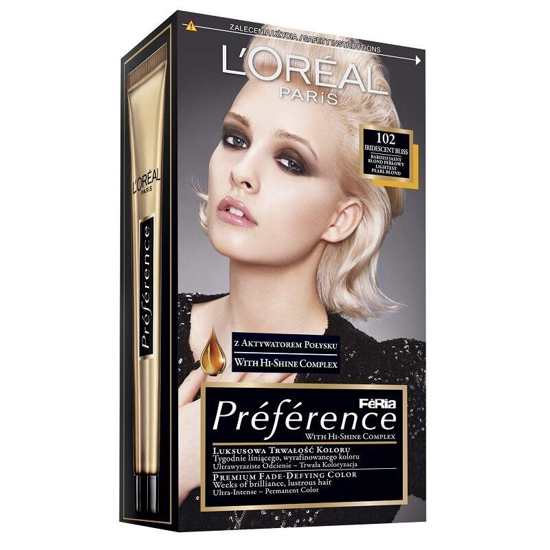 L'Oreal Preference 102 Extra Light Pearl Blonde 1 stk Hårfarge