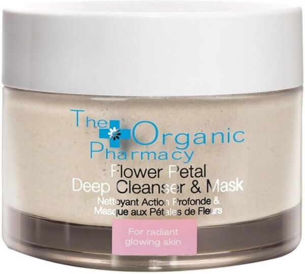 The Organic Pharmacy Flower Petal Deep Cleanser & Mask 60 g Ansiktsrens