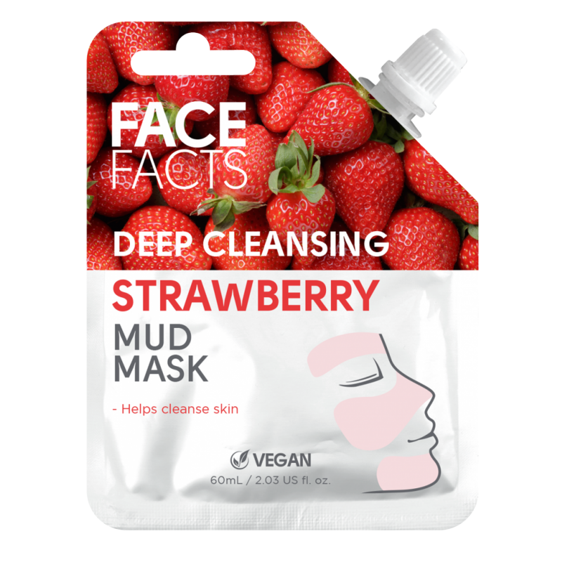 Face Facts Deep Cleansing Mud Mask Strawberry 60 ml Ansiktsmaske