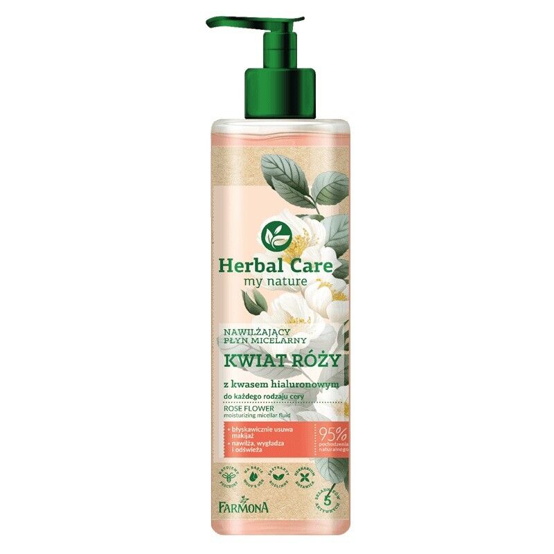 Herbal Care Rose Flower Moisturizing Micellar Water 400 ml Ansiktsrens