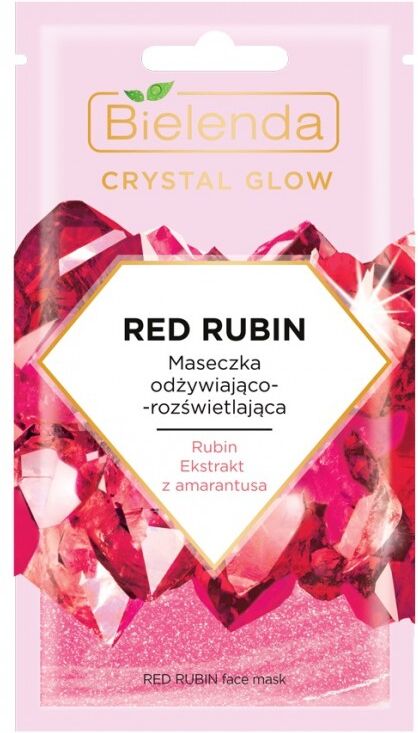 Bielenda Crystal Glow Red Rubin Face Mask 8 g Ansiktsmaske