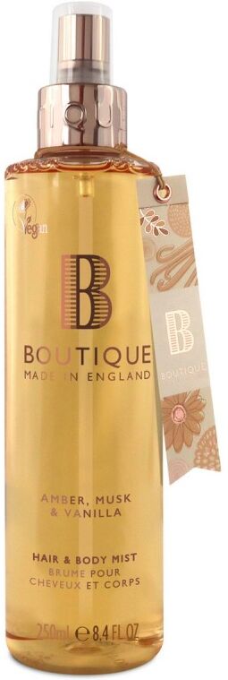 Boutique Amber Musk & Vanilla Hair & Body Mist 250 ml Bodymist