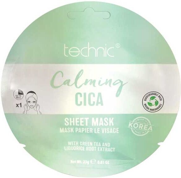 Technic Calming Cica Sheet Mask 1 stk Ansiktsmaske