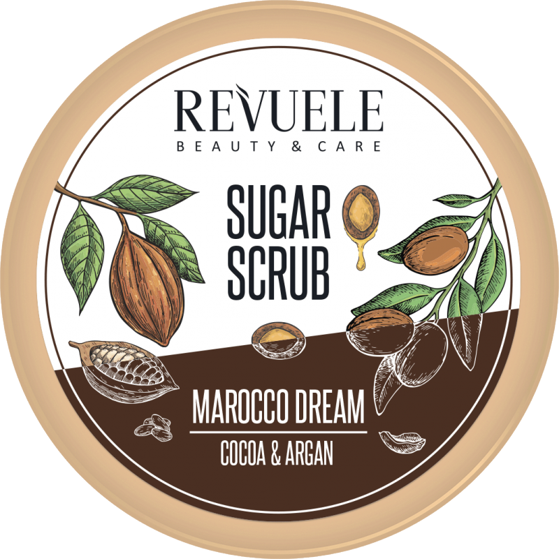 Revuele Marocco Dream Cocoa & Argan Sugar Scrub 200 ml Bodyscrub
