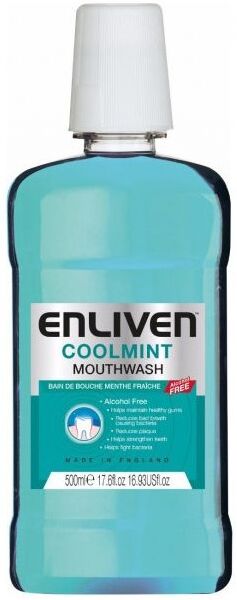 Enliven Cool Mint Blue Munnskyll Alcoholfree 500 ml Munnskyll