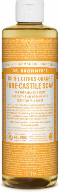 Dr. Bronner’s Castile Soap Citrus Orange 475 ml Såpe