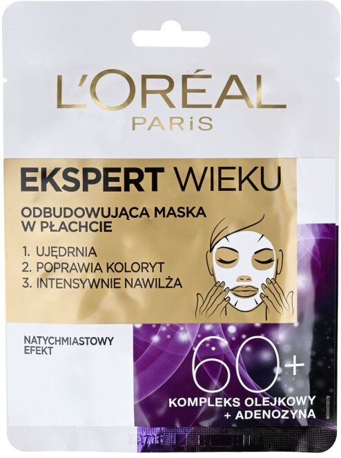 L'Oreal Age Specialist Restoring Tissue Mask 60+ 1 stk Ansiktsmaske