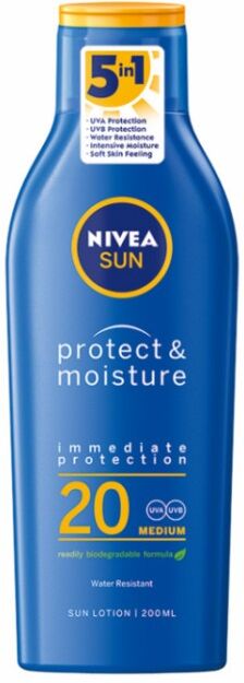 Nivea Sun Protect & Moisture Sun Lotion SPF20 200 ml Solkrem