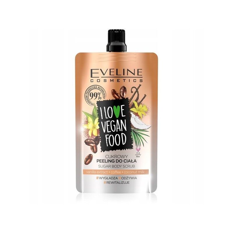 Eveline I Love Vegan Food Vanilla Latte Body Scrub 75 ml Bodyscrub