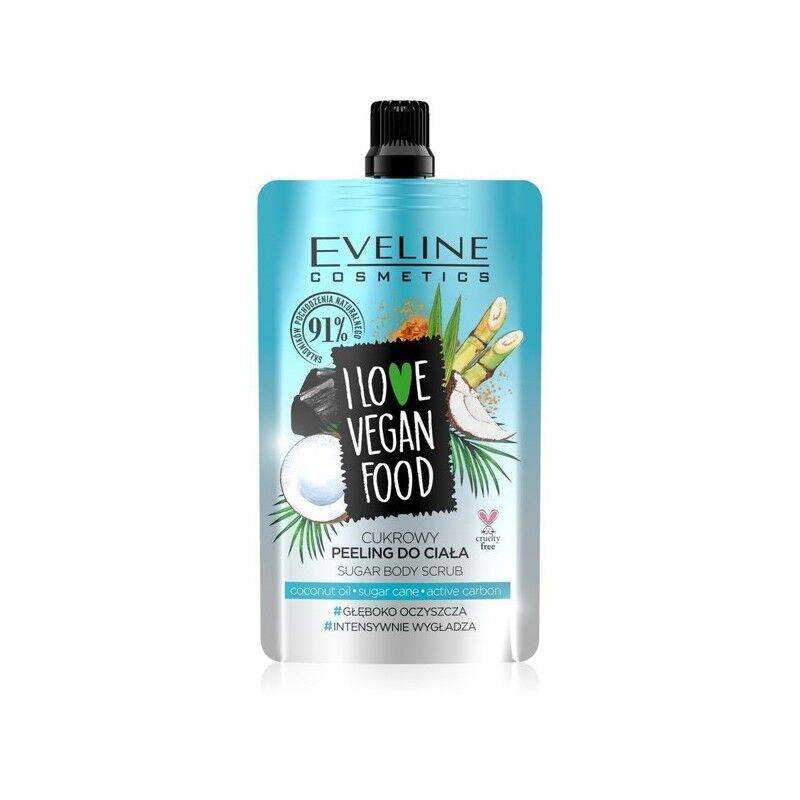 Eveline I Love Vegan Food Coconut Sugar Body Scrub 75 ml Bodyscrub