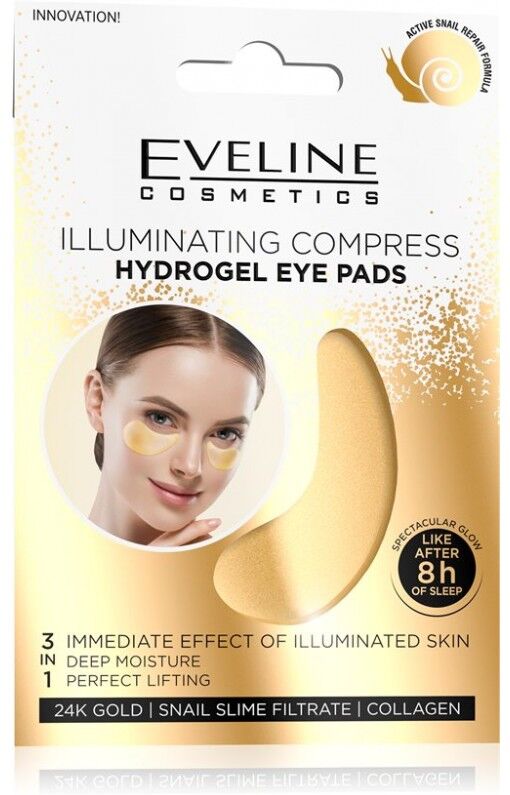 Eveline Illuminating Compress Hydrogel Gold Eye Pads 1 pair Ansiktsmaske