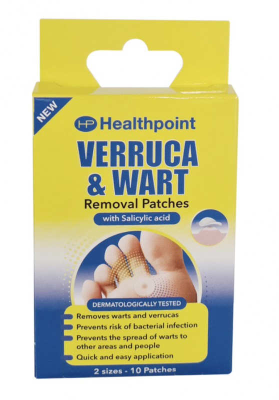 Healthpoint Verruca & Wart Removal Patches 10 stk Fotpleie