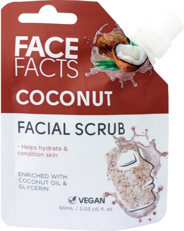 Face Facts Facial Scrub Coconut 60 ml Ansiktsskrubbe