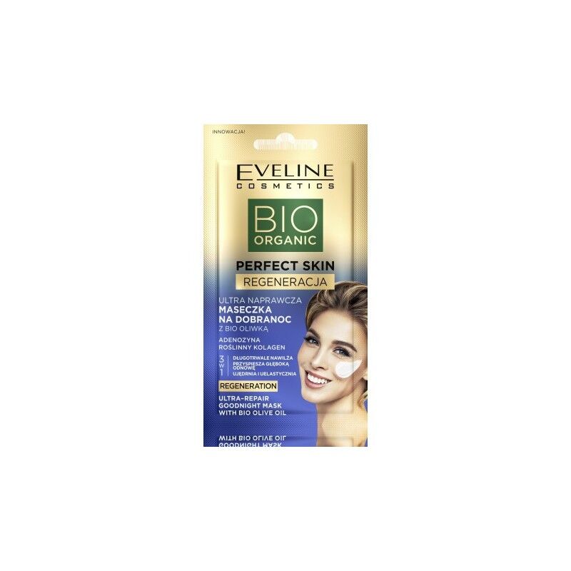Eveline Perfect Skin Regeneration Ultra Repair Goodnight Mask With Bio Olive Oil 8 ml Ansiktsmaske