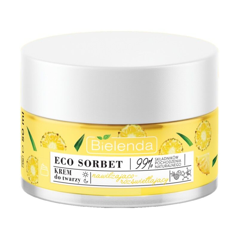 Bielenda Eco Sorbet Pineapple Face Cream Moisturizing And Brightening 50 ml Ansiktskrem