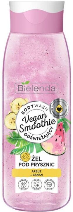 Bielenda Vegan Smoothie Shower Gel Watermelon & Banana 400 ml Dusjsåpe