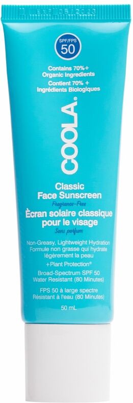 Coola Classic Face Sunscreen Fragrance Free SPF50 50 ml Solkrem