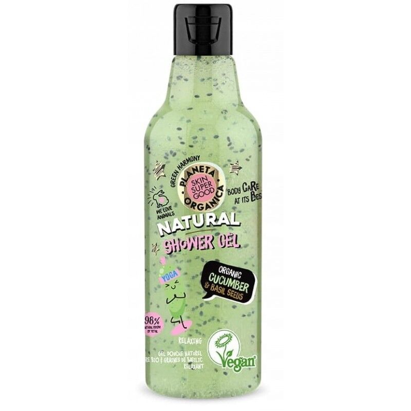 Planeta Organica Cucumber & Basil Shower Gel 250 ml Dusjsåpe