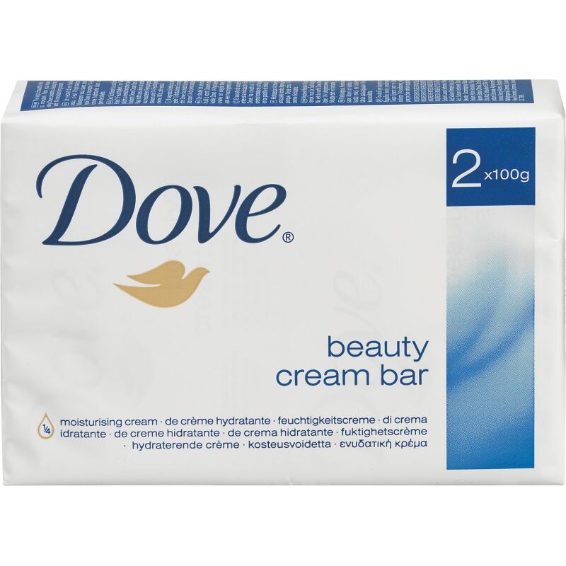 Dove Beauty Cream Såpestykker 2 x 100 g Håndsåpe