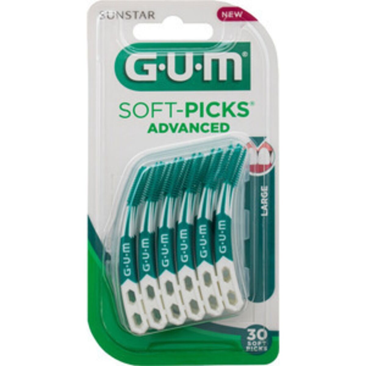 Sunstar GUM Gum Soft-picks Advanced Large - 30 stk