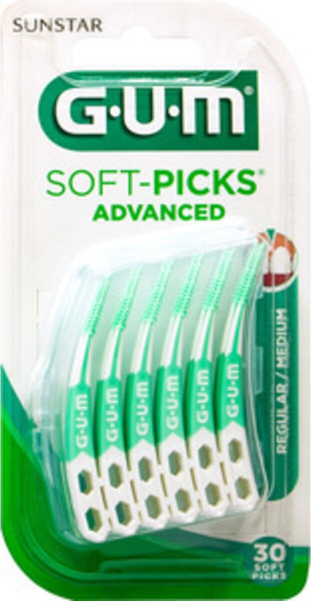 Sunstar GUM Gum Soft-picks Advanced Medium - 30 stk