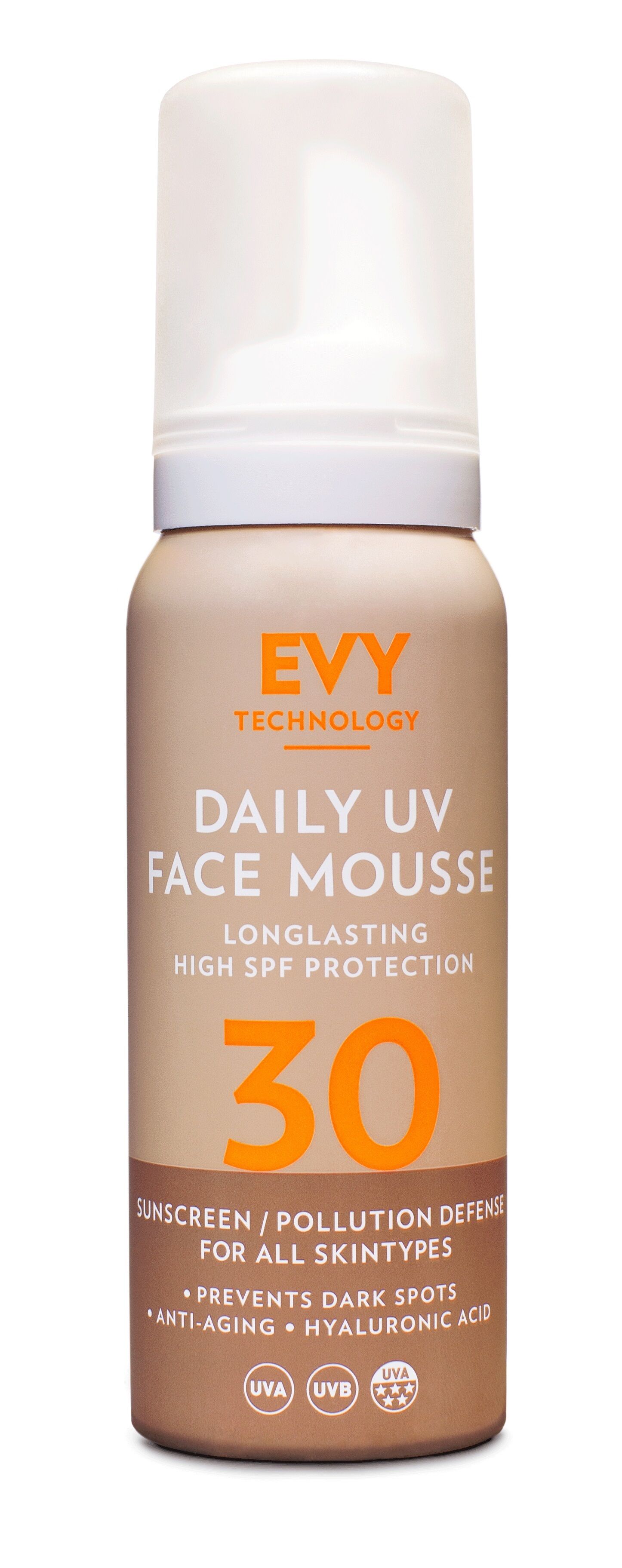 EVY Technology EVY Daily Uv Face Mousse Spf 30 - 30 SPF - 75 ml