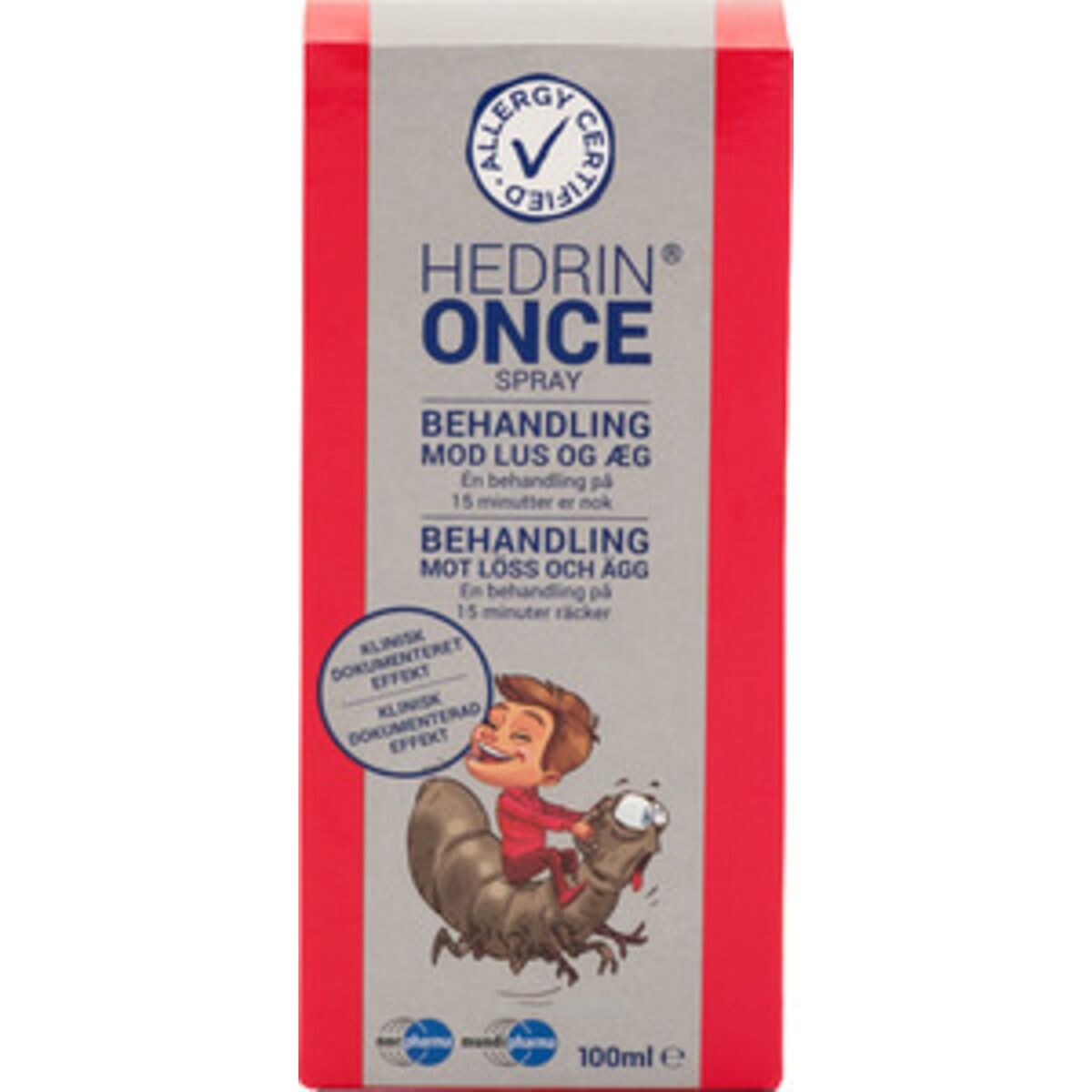 Hedrin Once Spray Gel - 100 ml