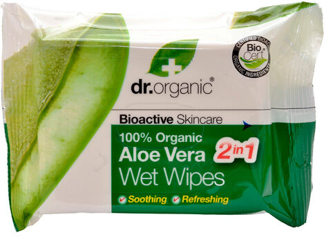 Dr. Organic Wet Wipes Aloe Vera - 1 stk