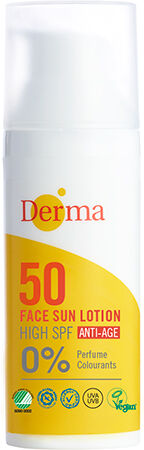 Derma Solcreme Ansigt Spf 50 - 50 ml