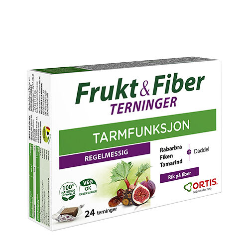 Frukt & Fibre Tyggeterninger - 24 Stk.