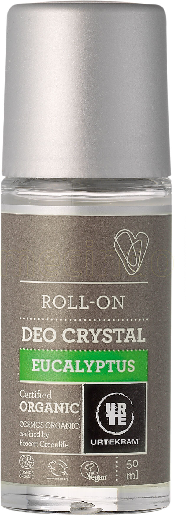 Urtekram - Body Care Deo Krystal Roll On Eucalyptus - 50 ml