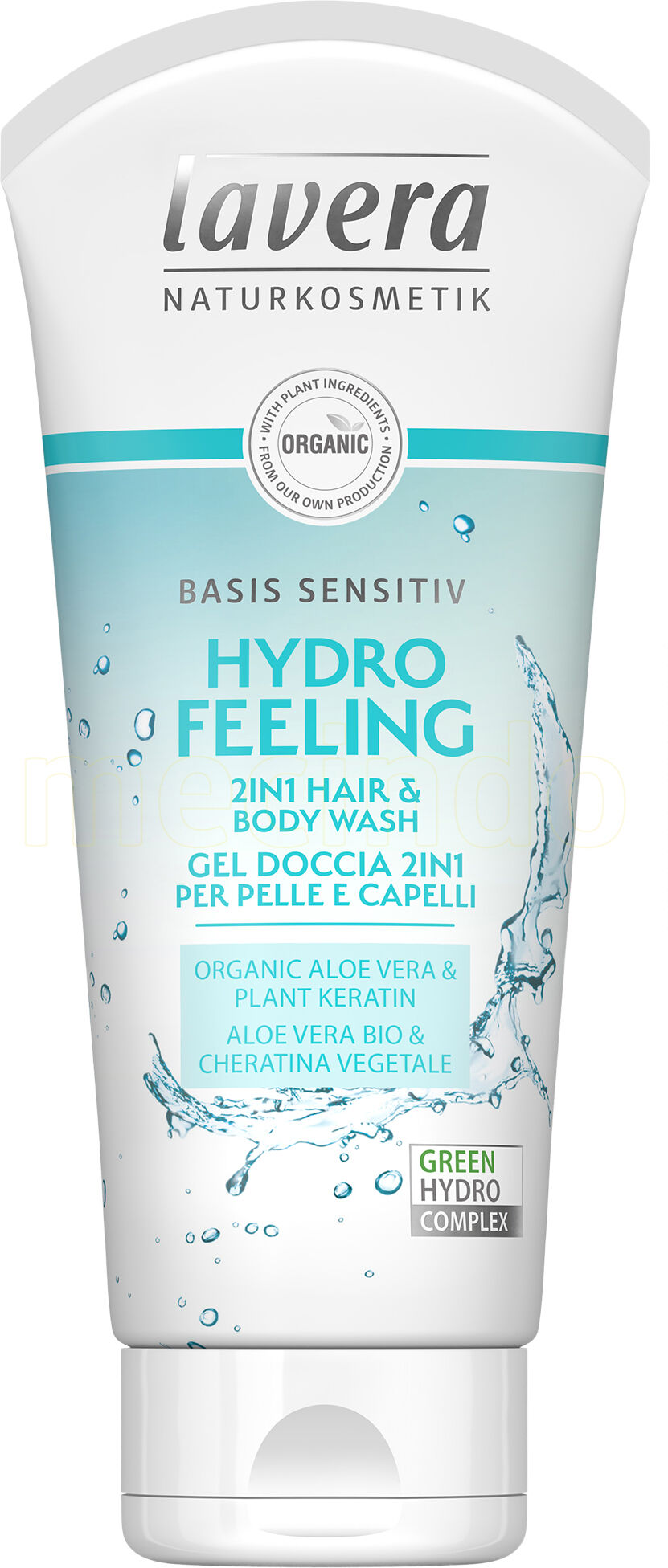 Lavera Basis Sensitiv Body Wash 2in1 Hydro Feeling - 200 ml