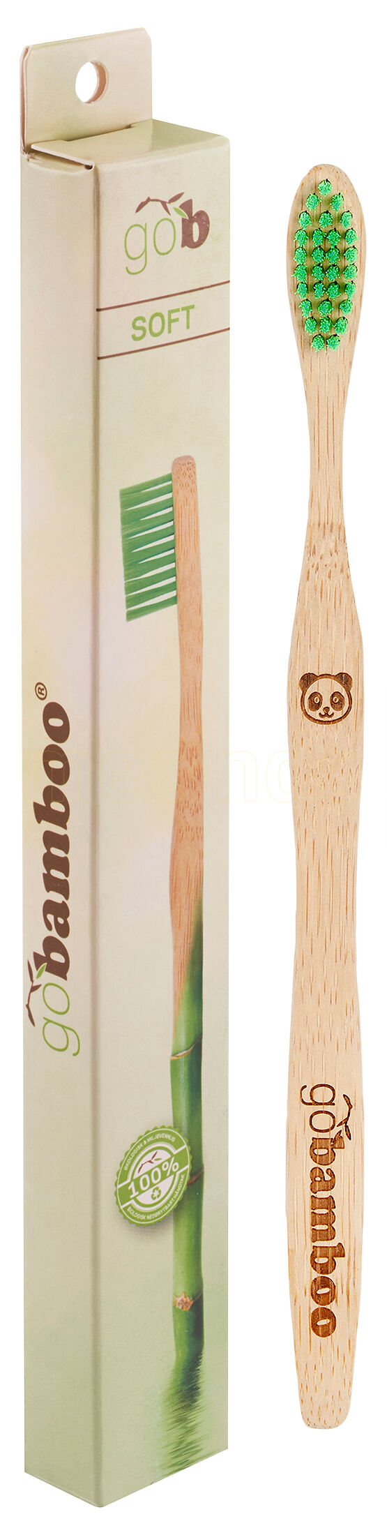 Go bamboo Tandbørste bambus soft voksne - 1 stk